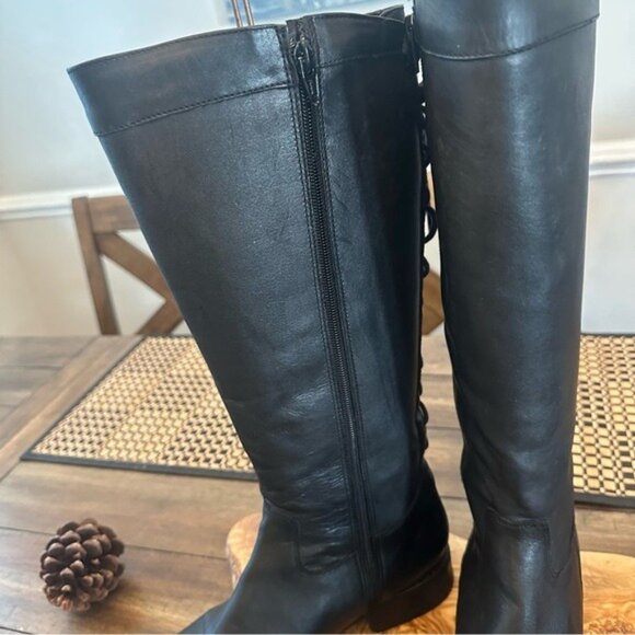 Vintage Soft Leather Black Equestrian Riding Boots Women’s Size 40 / US 10 - Picture 7 of 15
